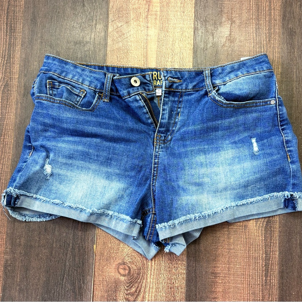 True Craft Blue Jean Shorts